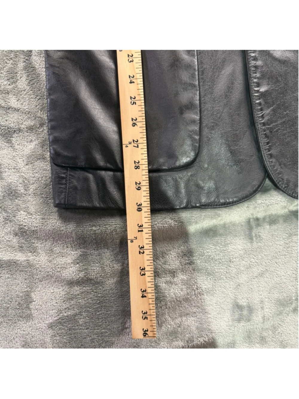 GAP Leather Jacket Mens S Blazer Genuine Leather 90s Y2K Indie Alt Black Vintage - Picture 12 of 14